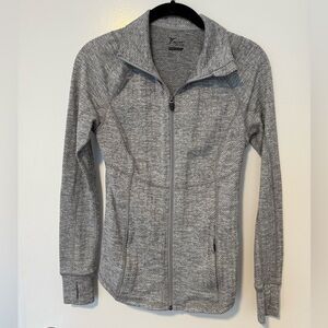 Gray Zip-Up Athletic Jacket